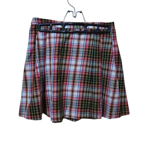 Zara Girls Plaid Pleated Mini Skirt Size 13-14 Multicolor School Style academia - Picture 1 of 10